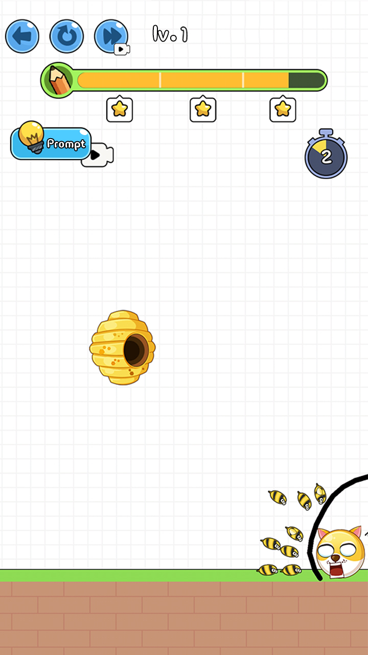 Protect The Dog - saving my pretty doge by drawing lines - App on